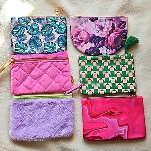 IPSY bag set - Makeup bags - 6 piece set - NEW